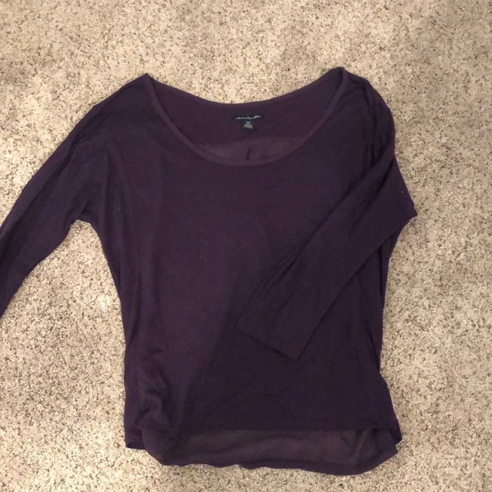 American Eagle Purple Blouse